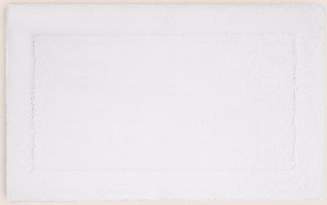 M&S Super Soft Quick Dry Extra Large Bath Mat in White