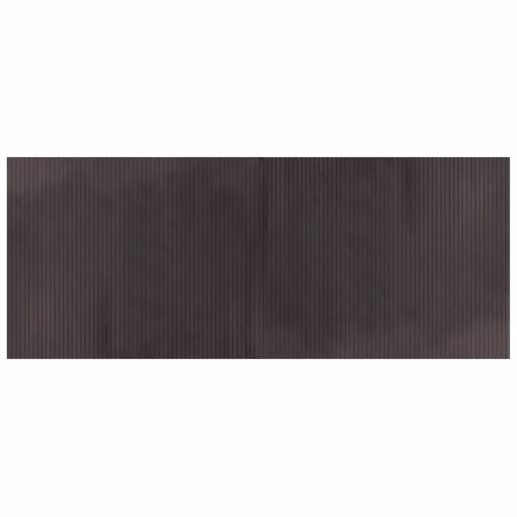 Berkfield Home Rectangular Bamboo Rug in Dark Brown, W/D/H: 80 x 200 cm – 2