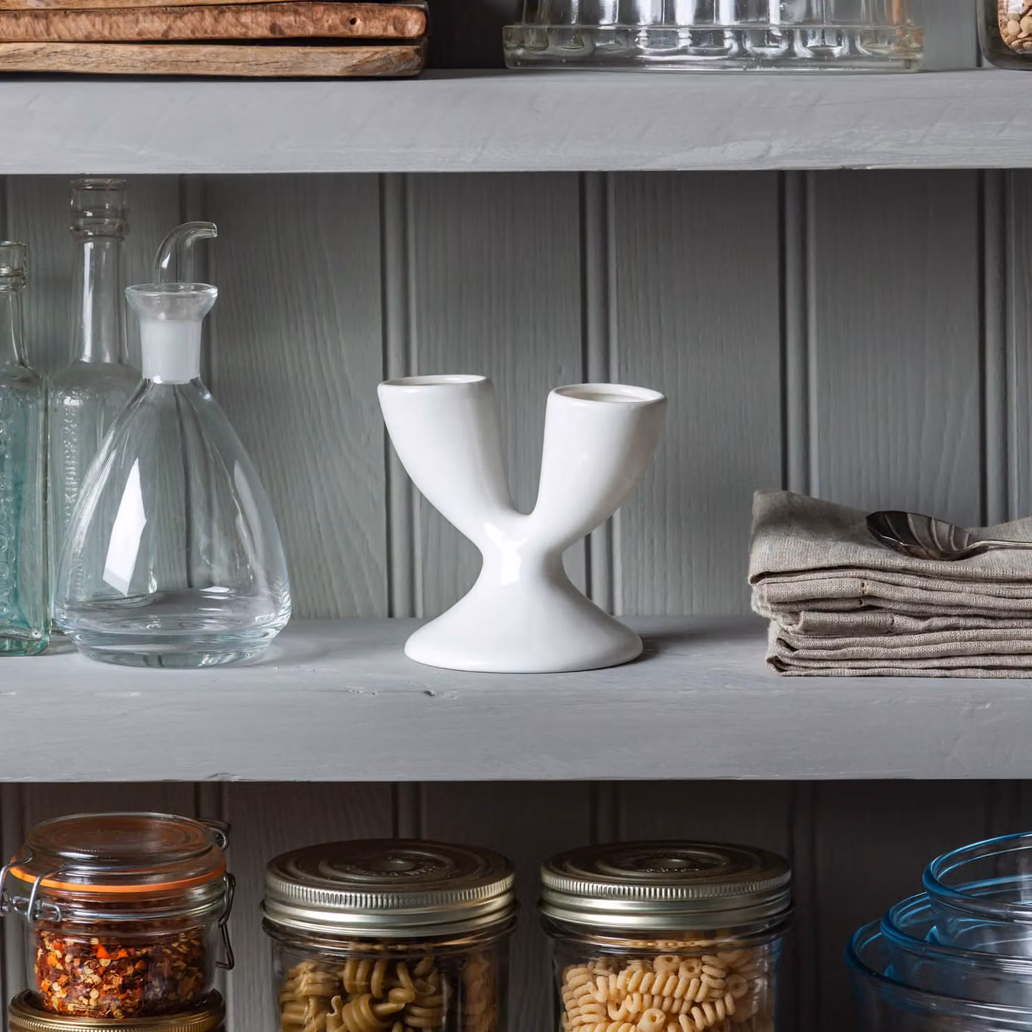 Wm Bartleet & Sons Porcelain Double Egg Cup in White – 2