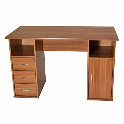 Alphason Maryland Computer Desk, Walnut Brown, W: 120 cm, D: 60 cm, H: 74 cm