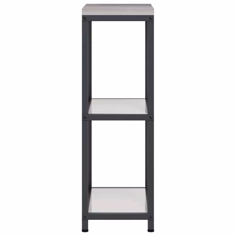 Berkfield Home Kitchen Storage Shelf in Silver Grey Galvanised Steel, W/D/H: 92 x 30 x 50 cm