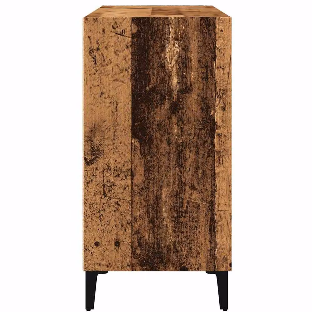 Berkfield Home Industrial Sideboard in Brown Old Wood, W/D/H: 103.5 x 35 x 70 cm – 4