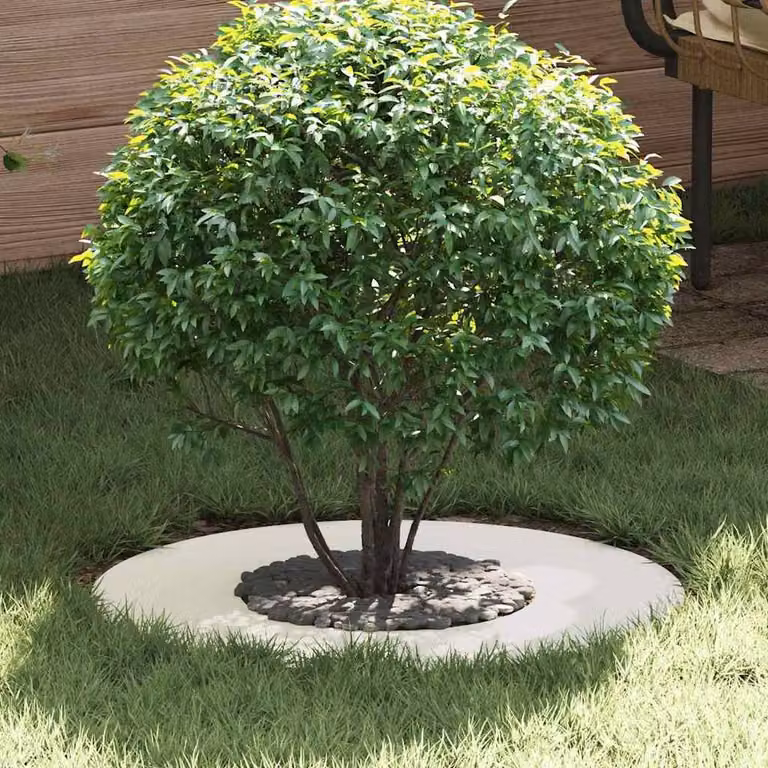 Berkfield Home Large Round Plastic Planter Tub, White