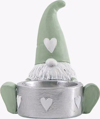 Perch & Parrow Elfi Gonk Green Ceramic Tealight Holder