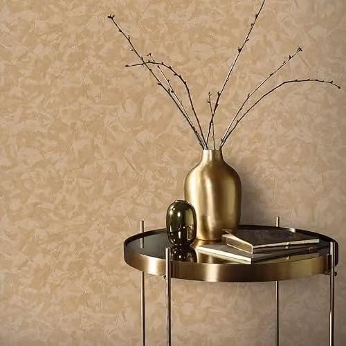 Erismann Elle Decoration 10329-30 Non-Woven Abstract Vinyl Wallpaper in Gold Metallic