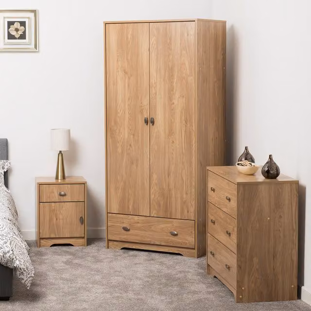 Seconique Carlton Trio Set in Brown Medium Oak Wood