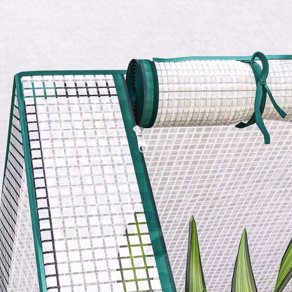 STILVORA Raised Garden Bed with Cover and Open Base in Transparent for Herb and Vegetable Gardens, W/D/H: 95.0 x 29.5 x 29.5 cm – 7