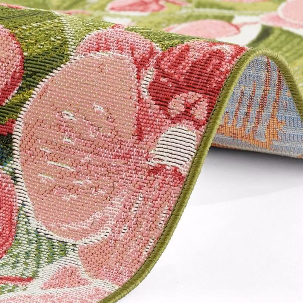 THE RUGS Flair Tropical Floral Indoor Outdoor Flatweave Rug, Multicolour, W: 160 cm x D: 235 cm – 2