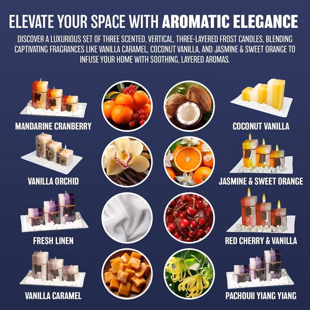 BARGAINS-GALORE Scented Aromatic Mood Wax Candle Gift Set with Glass Plate and Stones in Purple and White – 6