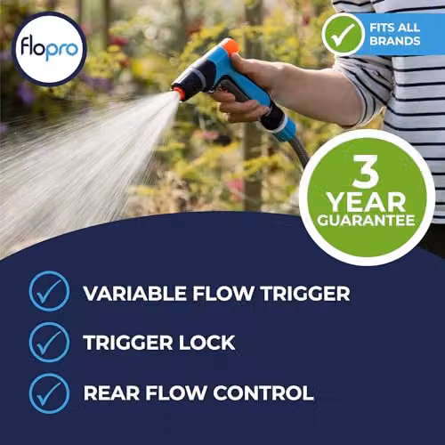 Flopro 70300741 Spray Jet Gun Trigger with Flow Control, Blue – 3