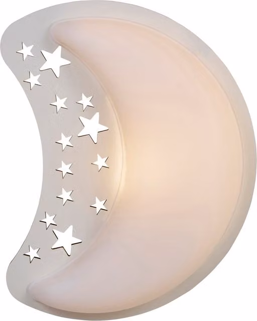 Litecraft Glow Children's Moon Wall Night Light - White