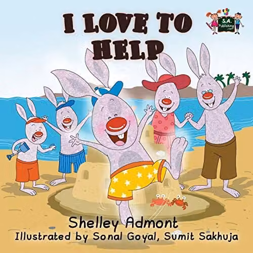 Kidkiddos Books I Love to Help Bedtime Stories Collection for Kids, Multicolour Paper Books