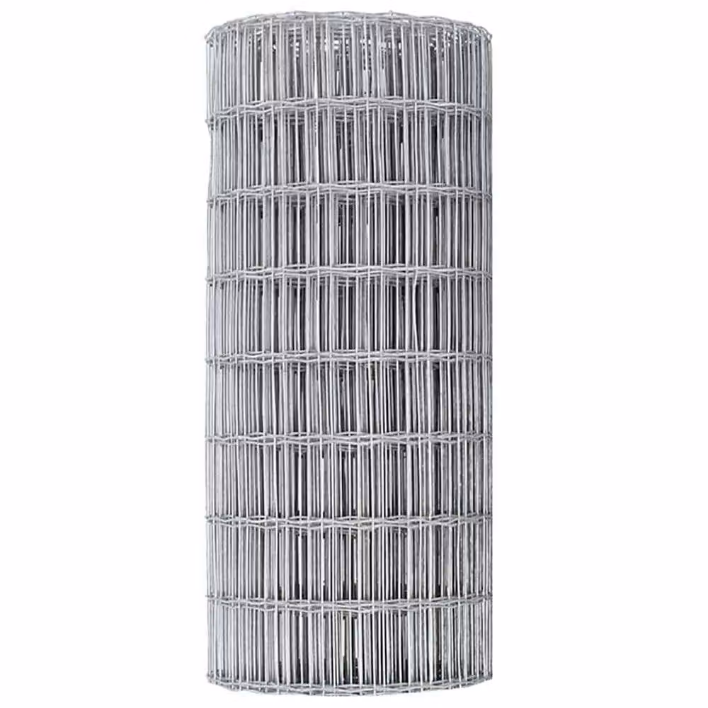 Berkfield Home Euro Fence Galvanised Steel Round Mesh in Silver, W: 0.8 m, L: 25 m – 3
