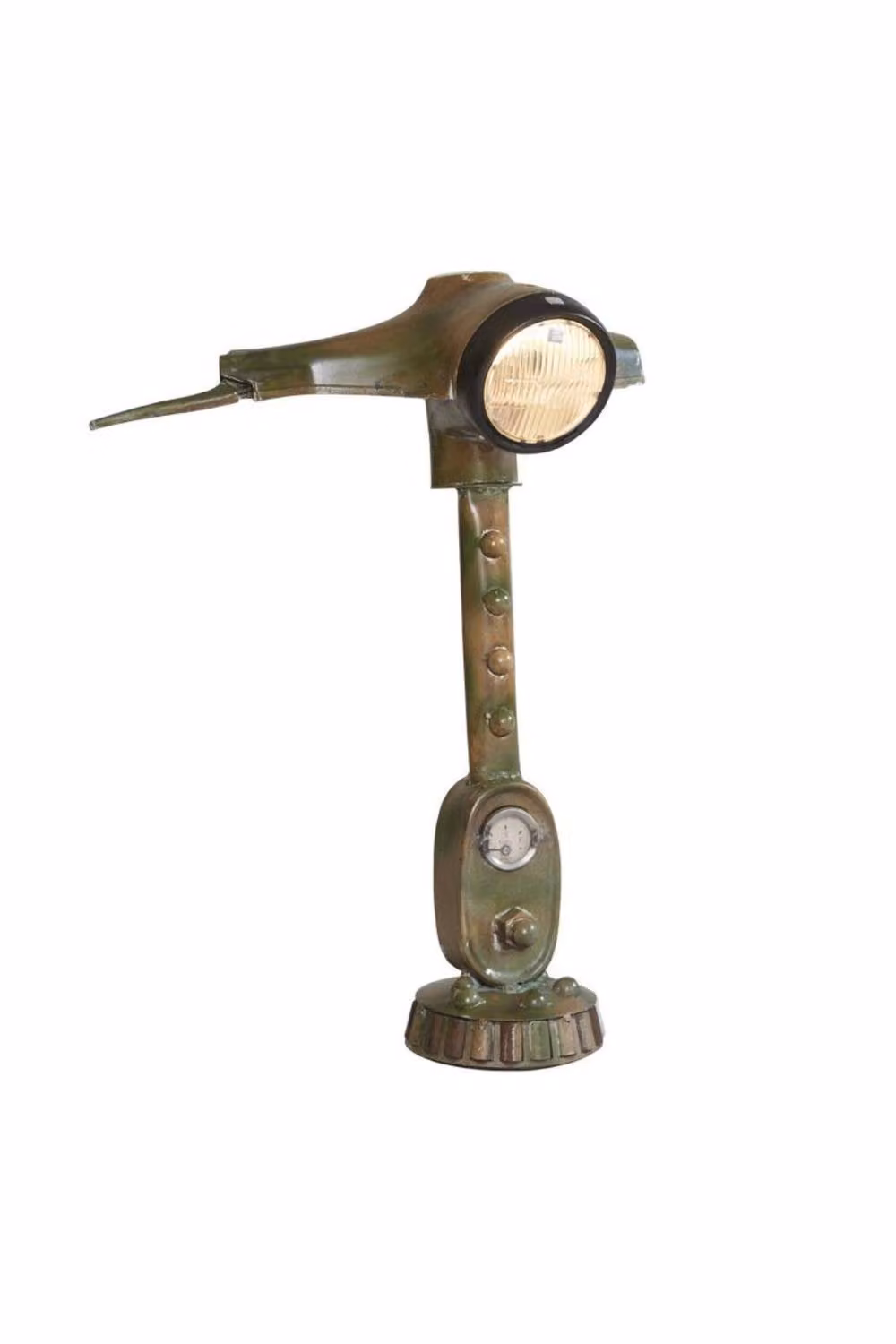 IH Design Priya Scooter Parts Table Lamp, Multicolour and Green, W/D/H: 60 x 50 x 25 cm – 2