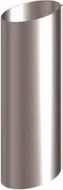 Lindab Majestic Steel Sliding Downpipe, 75mm, Silver Galvanised Steel
