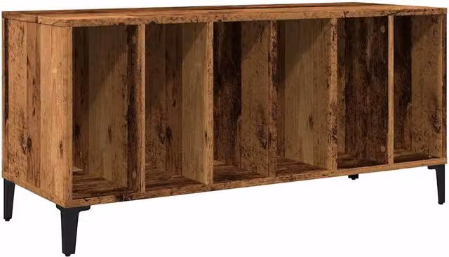 Berkfield Home Industrial Record Cabinet in Brown, W/D/H: 100 x 38 x 48 cm – 1