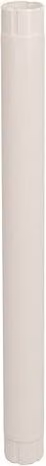 Lindab Steel Intermediate Downpipe, White, Diameter: 100 mm, Length: 1 m