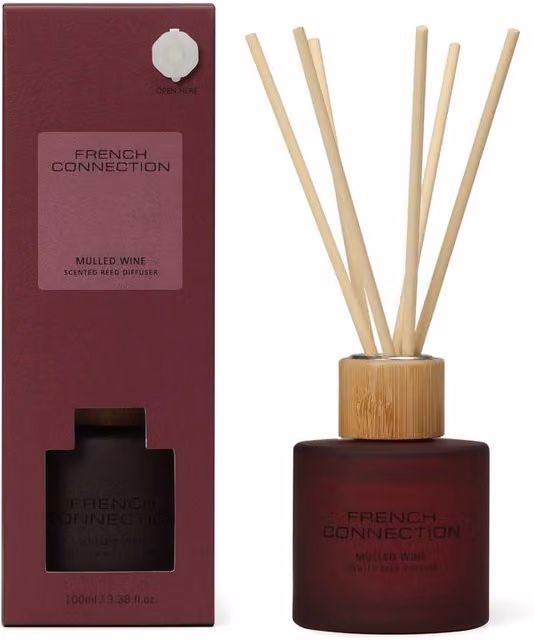 French Connection Mulled Wine Red Glass Reed Diffuser 100ml – 1