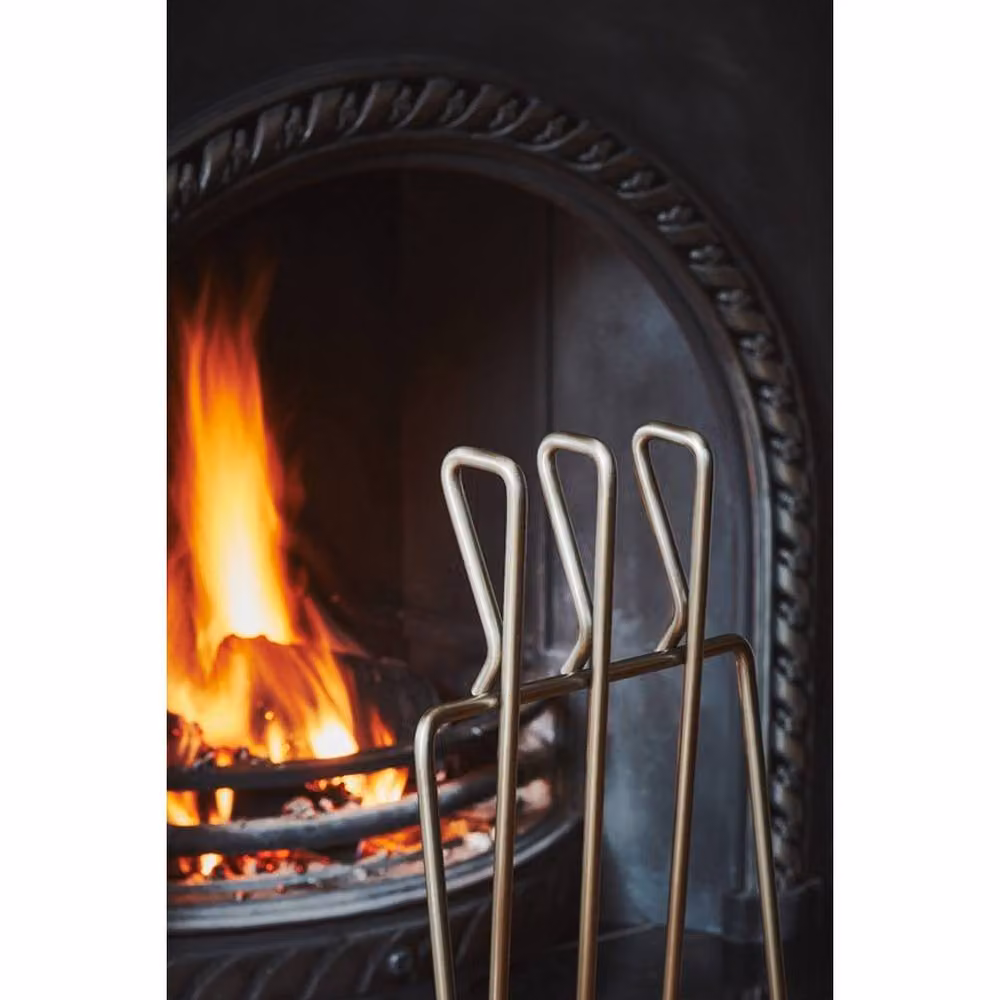 Lemon Pavilion Linear Fireside Companion Set in Grey Iron, W27 x D19 x H73 cm – 3