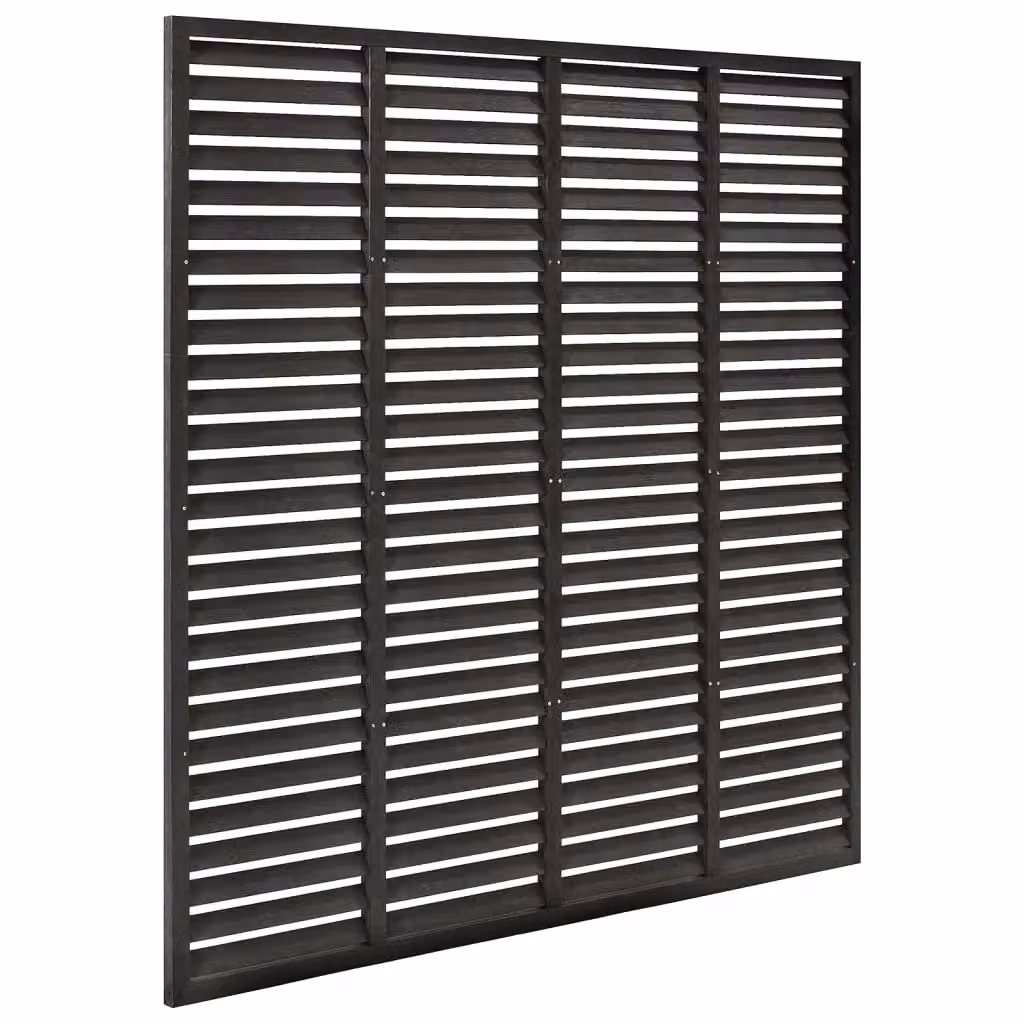 Berkfield Home Louver WPC Fence, Dark Grey, W/H: 180 x 180 cm – 3