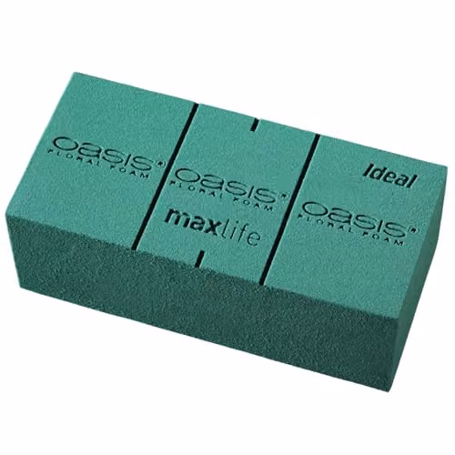 OASIS Green Rectangular Floral Foam Brick for Flower Crafts (Pack of 1) – 1