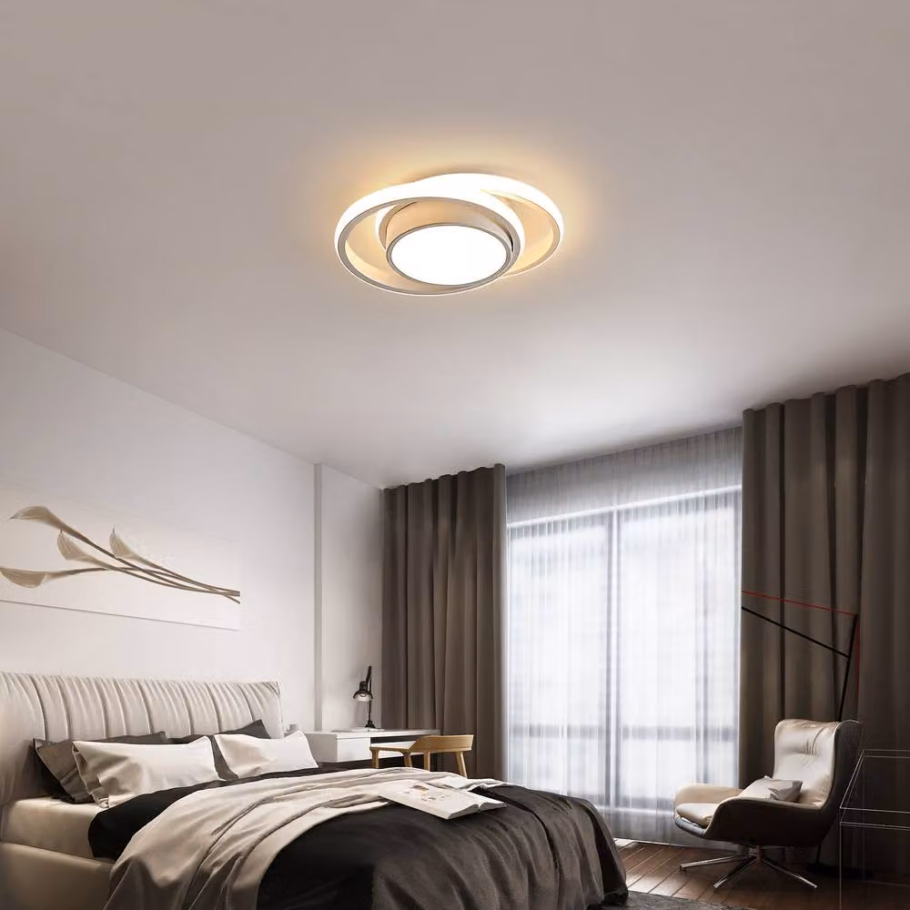Pheashine Modern Round LED Ceiling Light, 32W, White, 3000K Warm White, Diameter: 27 cm – 5
