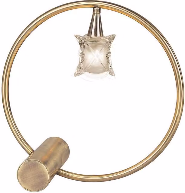 Netlighting Rosa Del Desierto Table Lamp with G9 Bulb in Antique Brass and Bronze