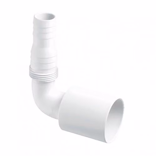 McAlpine WMF4 90 Degree Multifit Connection Bend, 1.5 inch, White