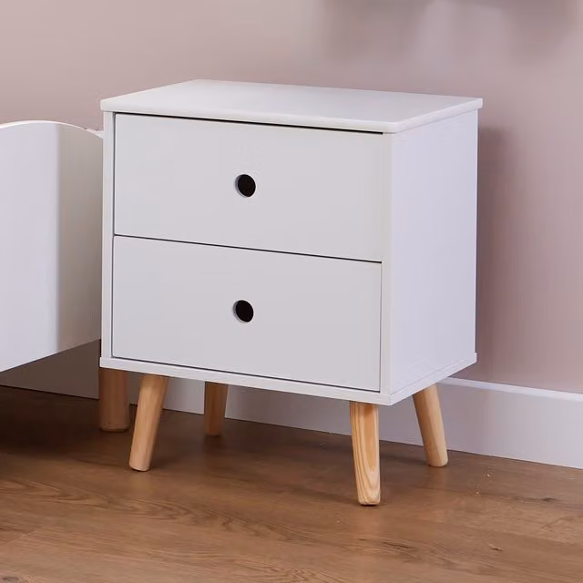 Liberty House Toys White Wooden Kids Bedroom and Playroom Storage Drawers W: 45 cm