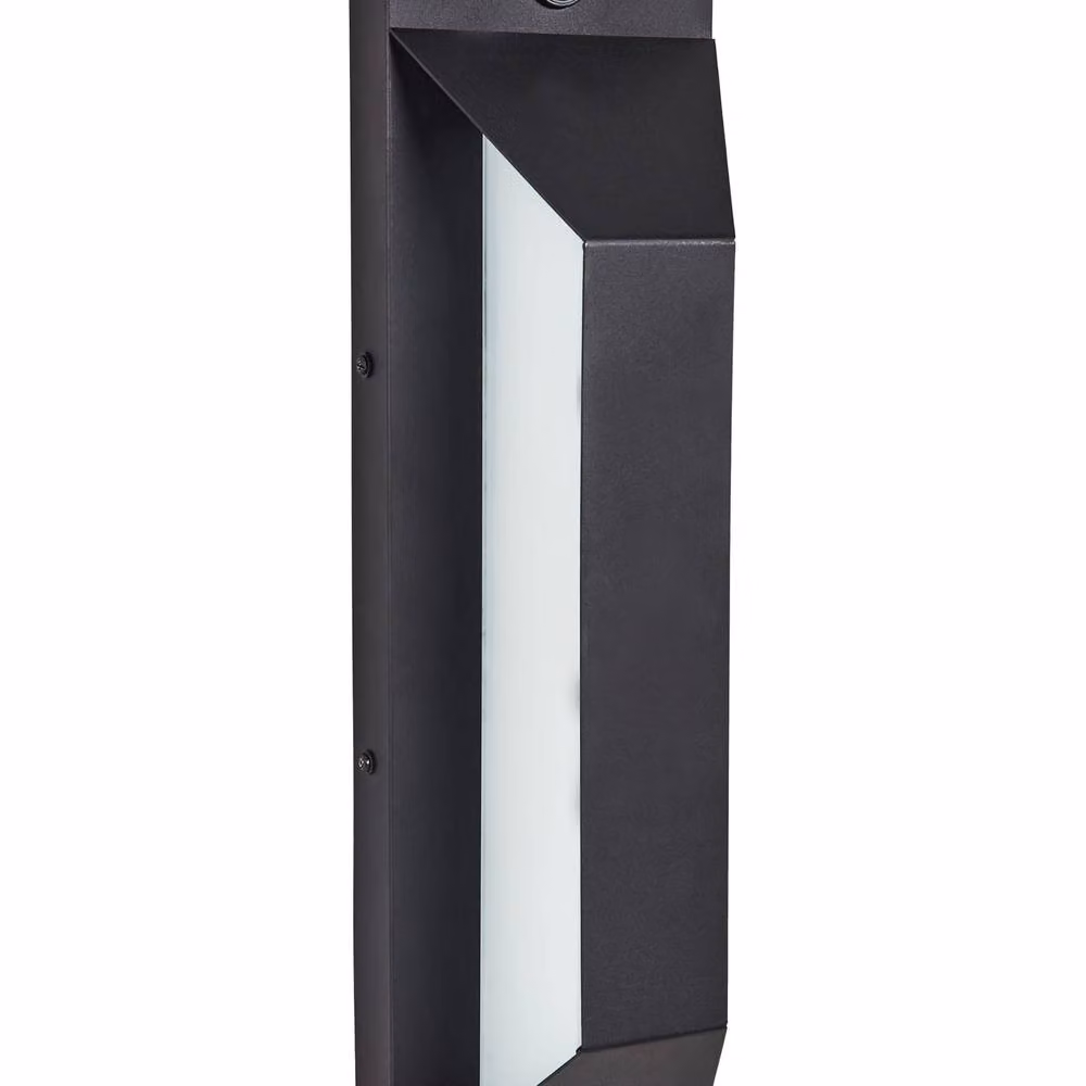 Wyld and Coco Black Metal LED Garden Wall Light with Motion Sensor and Warm White Up and Down Lighting – 2