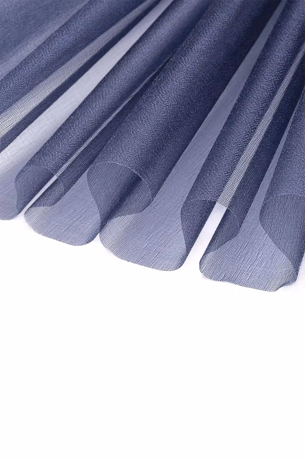 Neel Blue Organza Roll Snow Sheer Glitter Fabric in Navy, W: 29 cm, L: 25 m – 3