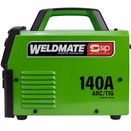 SIP Weldmate Pro Arc Inverter Welder 230V 140A MMA/TIG Portable Welding Machine, Green – 5