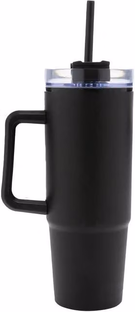 XD Design Tana Handle Plastic Tumbler, Black, 900 ml