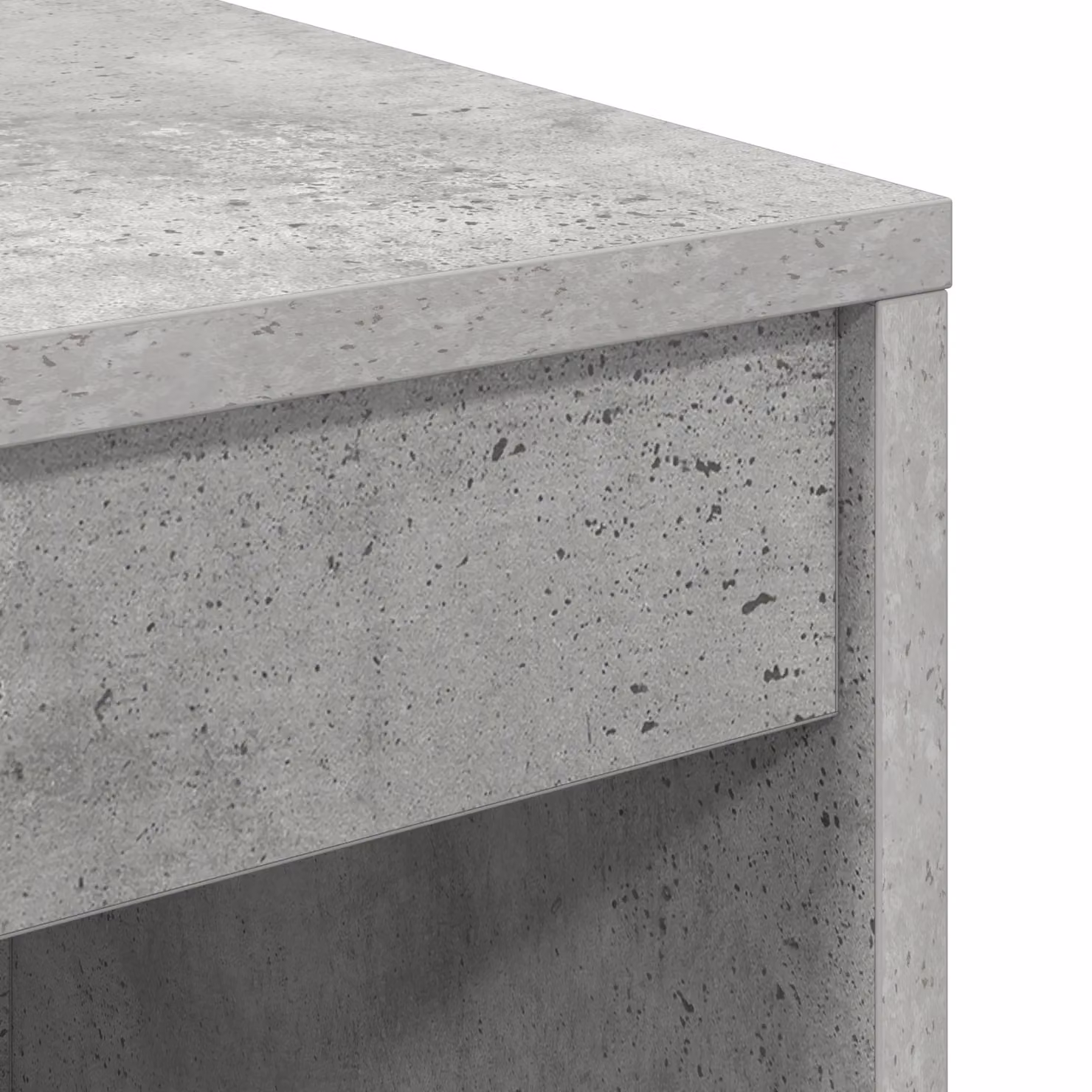 Berkfield Home Computer Desk in Grey with Concrete-like Finish, W/D/H: 120 x 40 x 76 cm – 2
