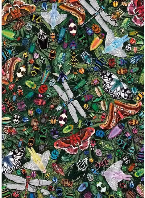 The Art File Winged Wonders 1000 Piece Jigsaw Puzzle in Yellow and Multicolour