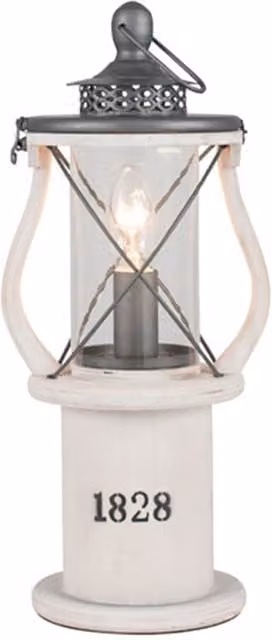 Pacific Lifestyle Maritime Lantern Table Lamp in Black