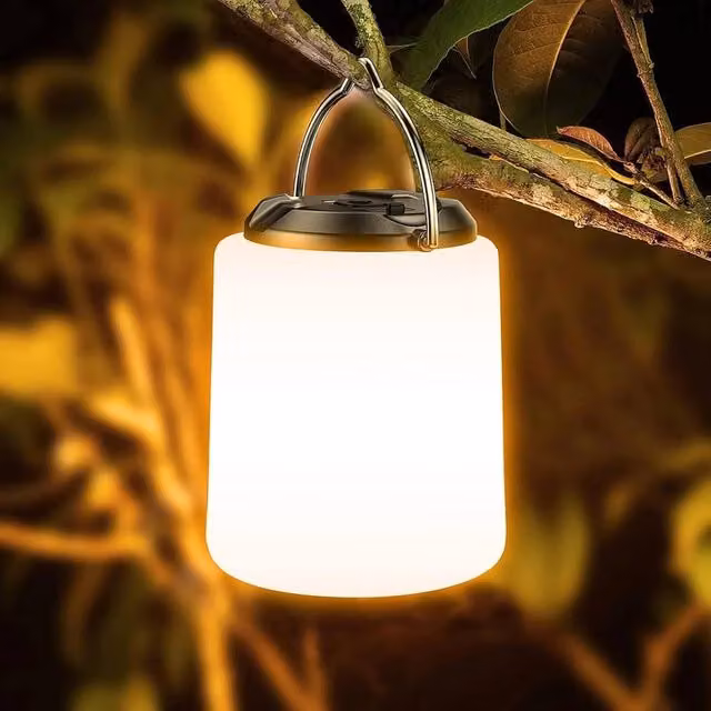 Nordara White LED Camping Lantern, Portable USB Rechargeable Tent Lamp – 1