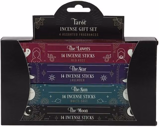 KDMK Tarot Card Mystical Incense Stick Gift Set - Black and Multicolour