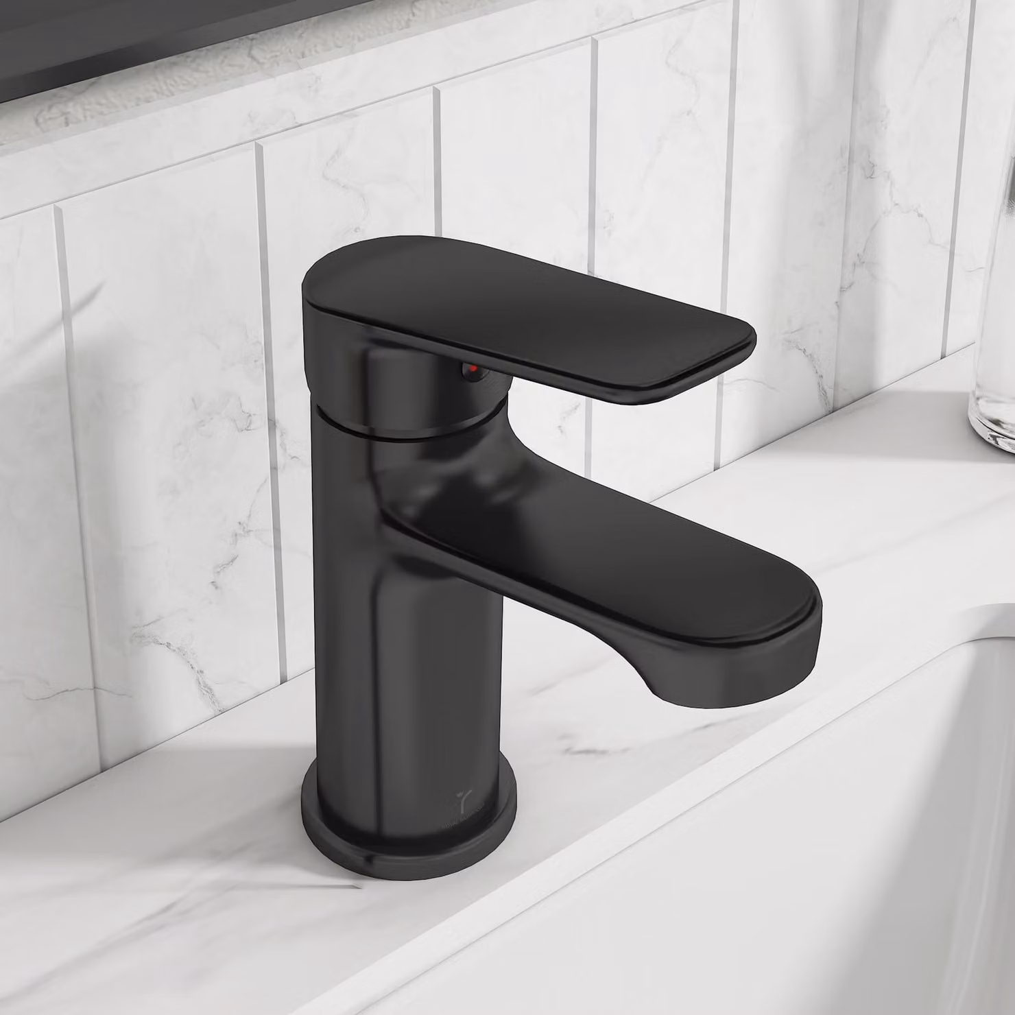 Royal Bathrooms Luxe Mono Basin Mixer Tap, Single Lever, Matt Black