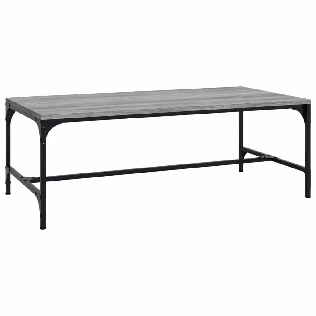 Berkfield Home Grey Sonoma Coffee Table in Engineered Wood W/D/H: 100 x 50 x 35 cm – 2