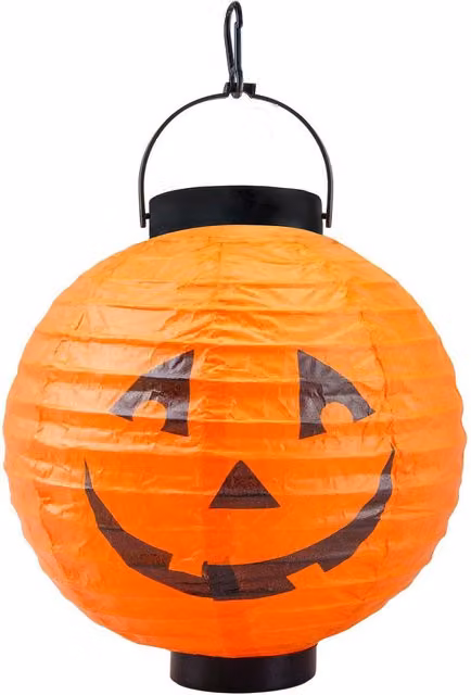 VFM e-Store Orange Pumpkin Halloween Paper Lantern, 20cm