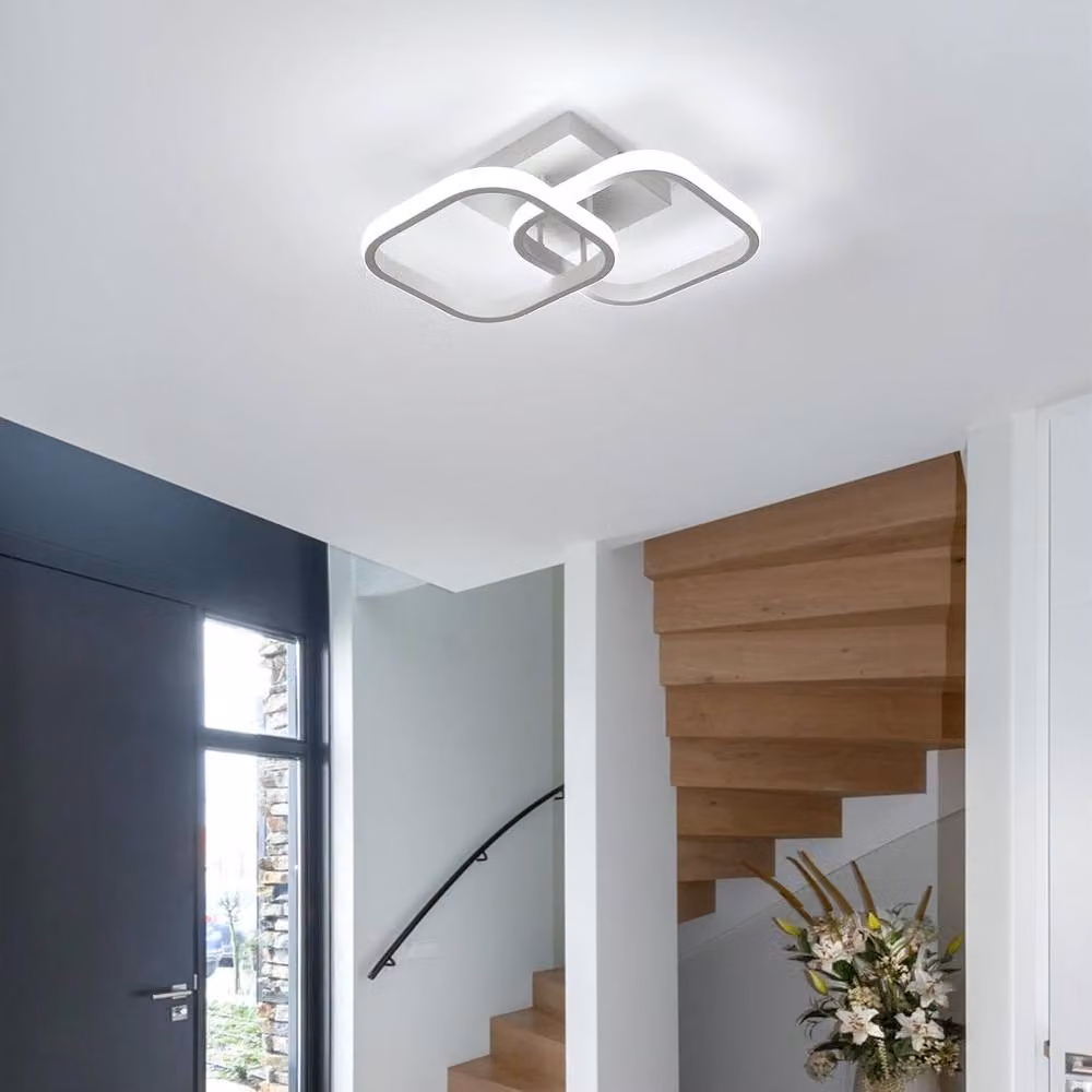 COMELY 18W Modern Square LED Ceiling Light, White – 2