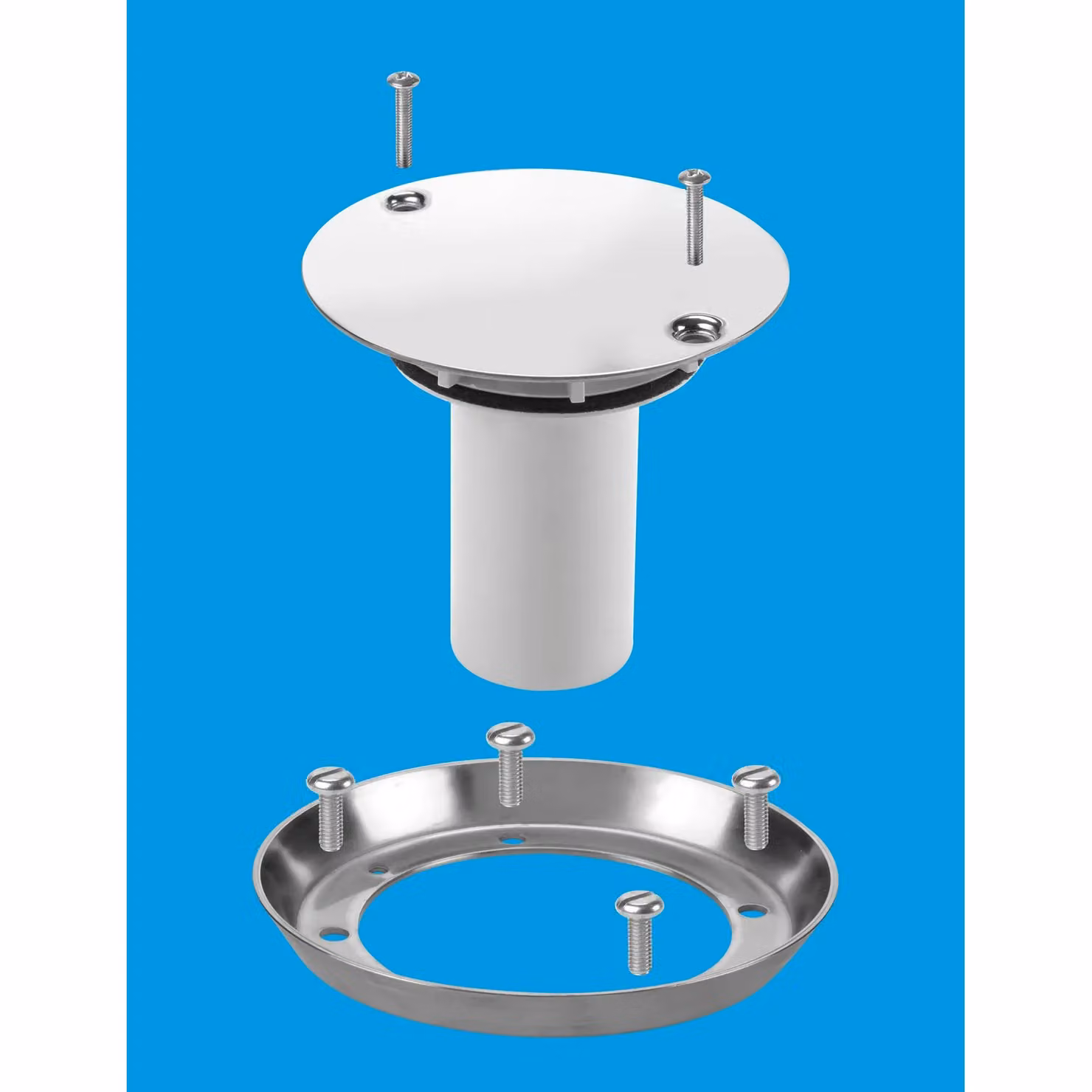 McAlpine TSGCONTVSS Stainless Steel Conversion Kit for TSG1 or TSG2 Gullies in White – 2