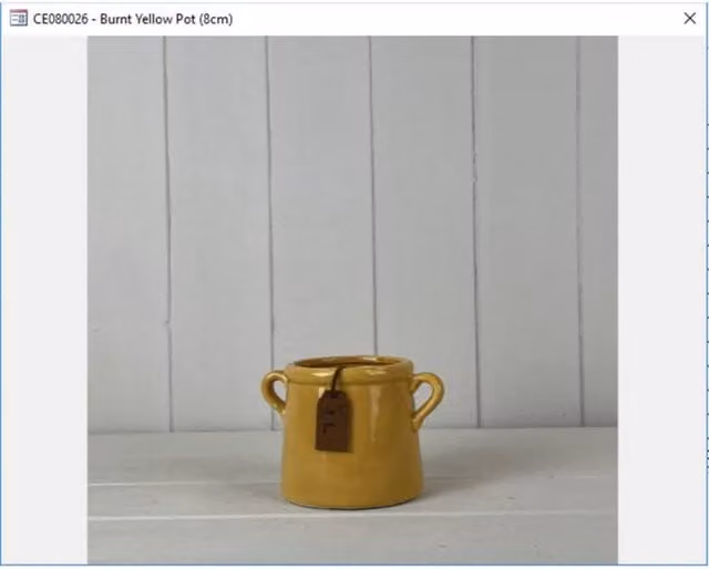 KDMD Rustic Burnt Yellow For You Pot in Mustard