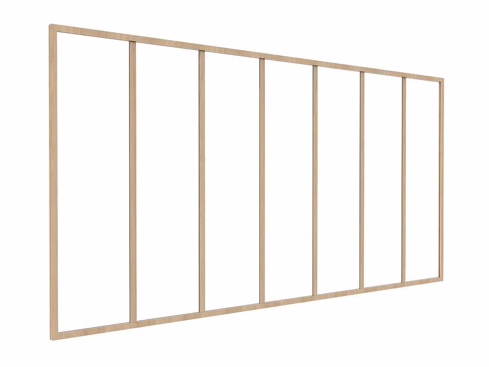 Vente-unique BAYVIEW Aluminum Workshop Glass Roof in Light Oak, W: 210 cm, D: 105 cm – 2