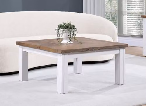 baumhaus Splash of White Low Square Coffee Table in White, Blue or Grey – 2