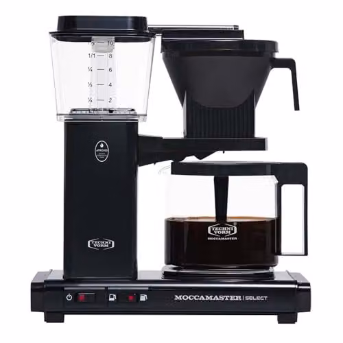Moccamaster KBG Select Filter Coffee Machine with Glass Jug, Black, 1.25 l – 9