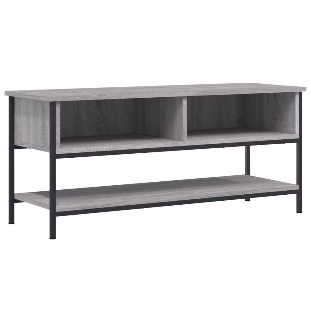 Berkfield Home Grey Sonoma TV Cabinet in Engineered Wood, W/D/H: 100 x 35 x 45 cm – 3
