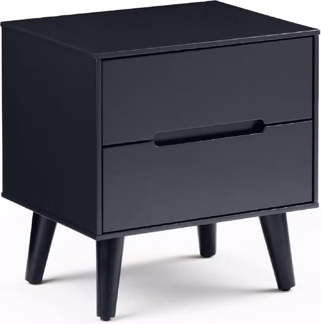 Cheshire Elara 2 Drawer Bedside Unit in Anthracite Grey – 1
