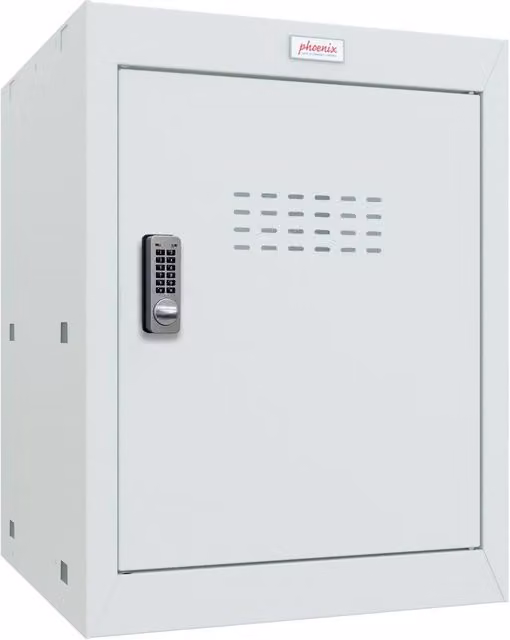 Phoenix Safe Company CL0544GGE Size 2 Light Grey Cube Locker with Electronic Lock, W/D/H: 50 x 50 x 50 cm